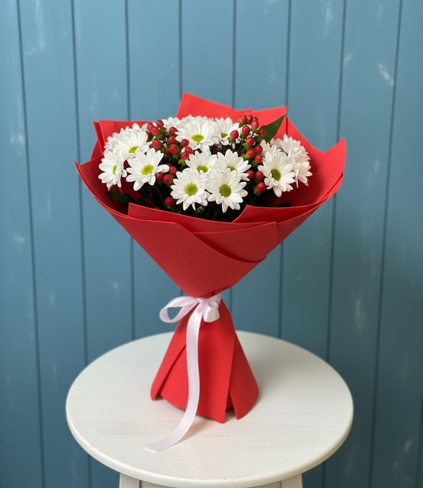 Букет цветов из: Хризантемы в Терском