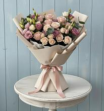 Букет цветов из:  Розы и Лизиантусы #REPLACE_PRED# Терском