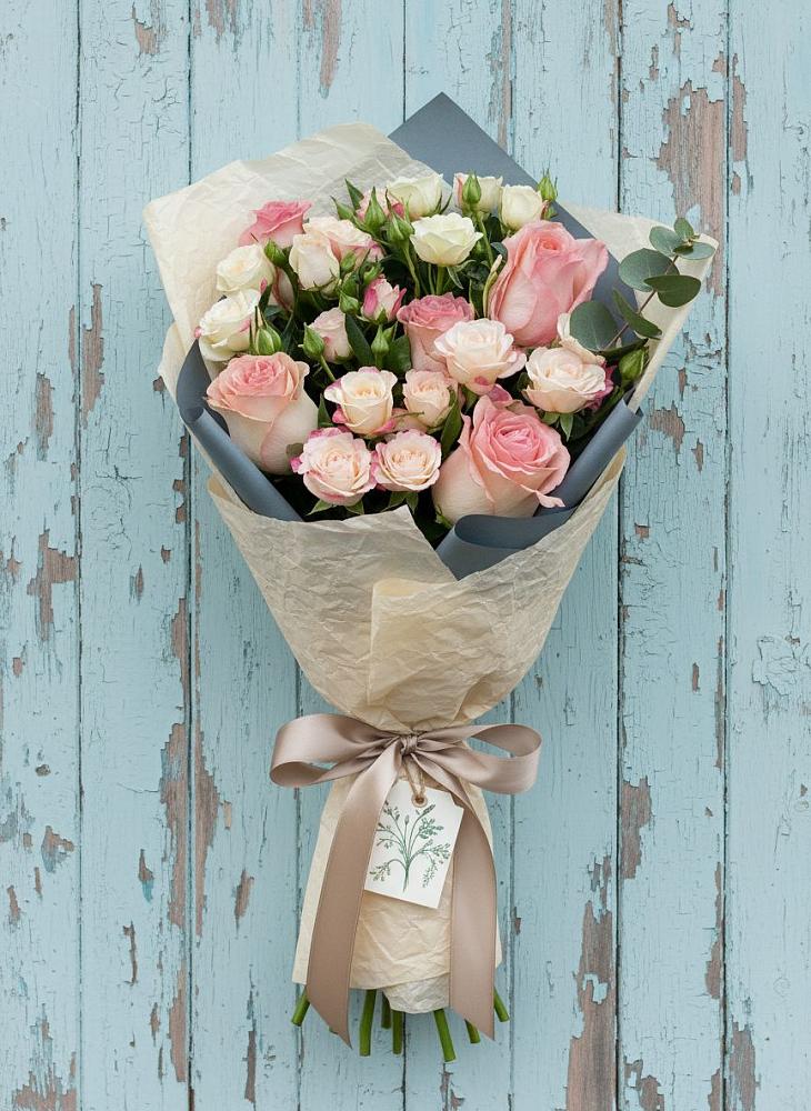 Букет цветов из: Розы в Терском