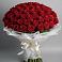 Букет 101 Красная роза Блэк Мэджик в Терском