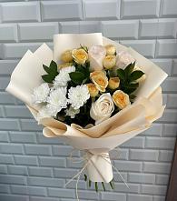 Букет цветов из:  Розы и Хризантемы в Терском