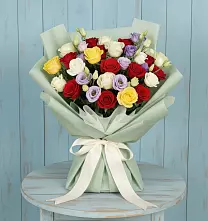 Букет цветов из:  Розы в Терском