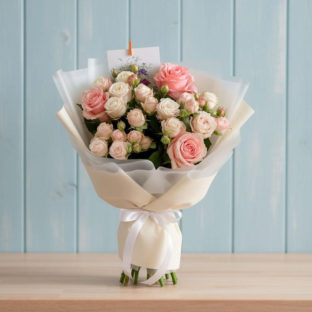 Букет цветов из: Розы в Терском