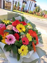 Букет цветов из:  Герберы #REPLACE_PRED# Терском