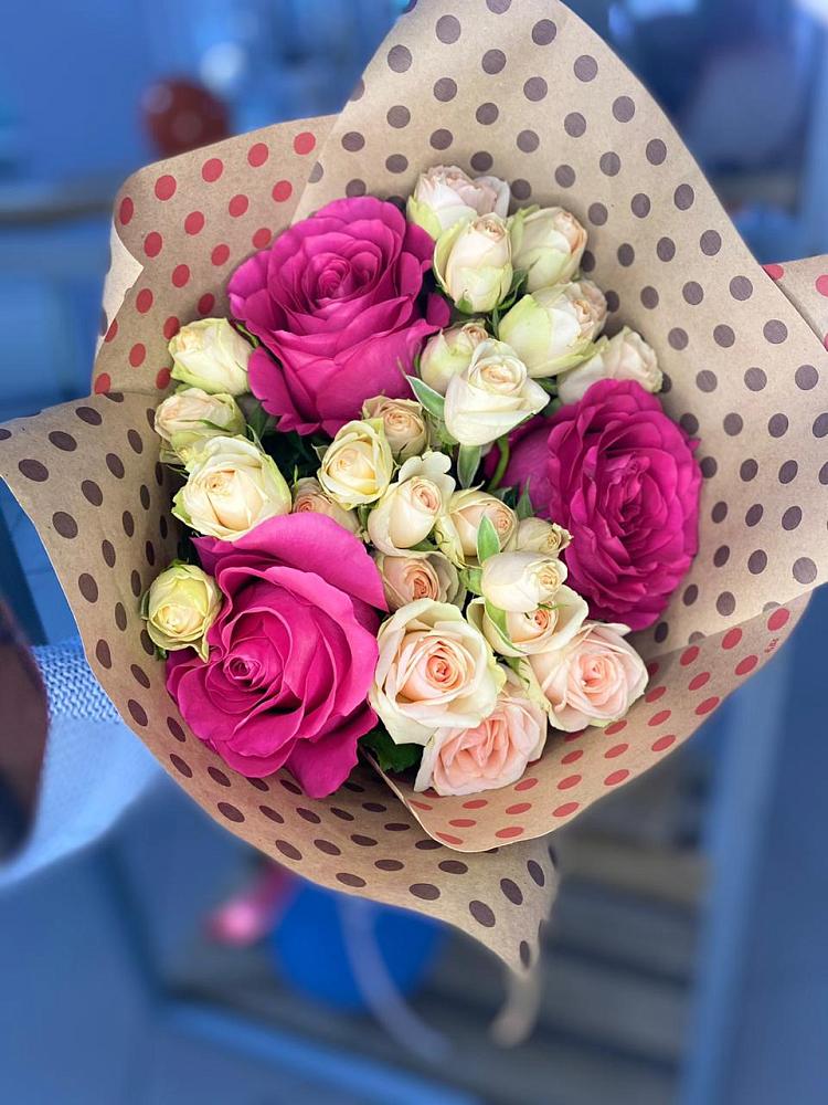 Букет цветов из: Розы в Терском