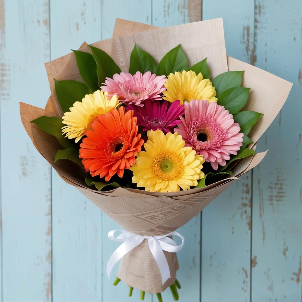 Букет цветов из: Герберы в Терском