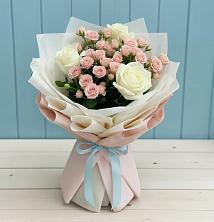 Букет цветов из:  Розы в Терском