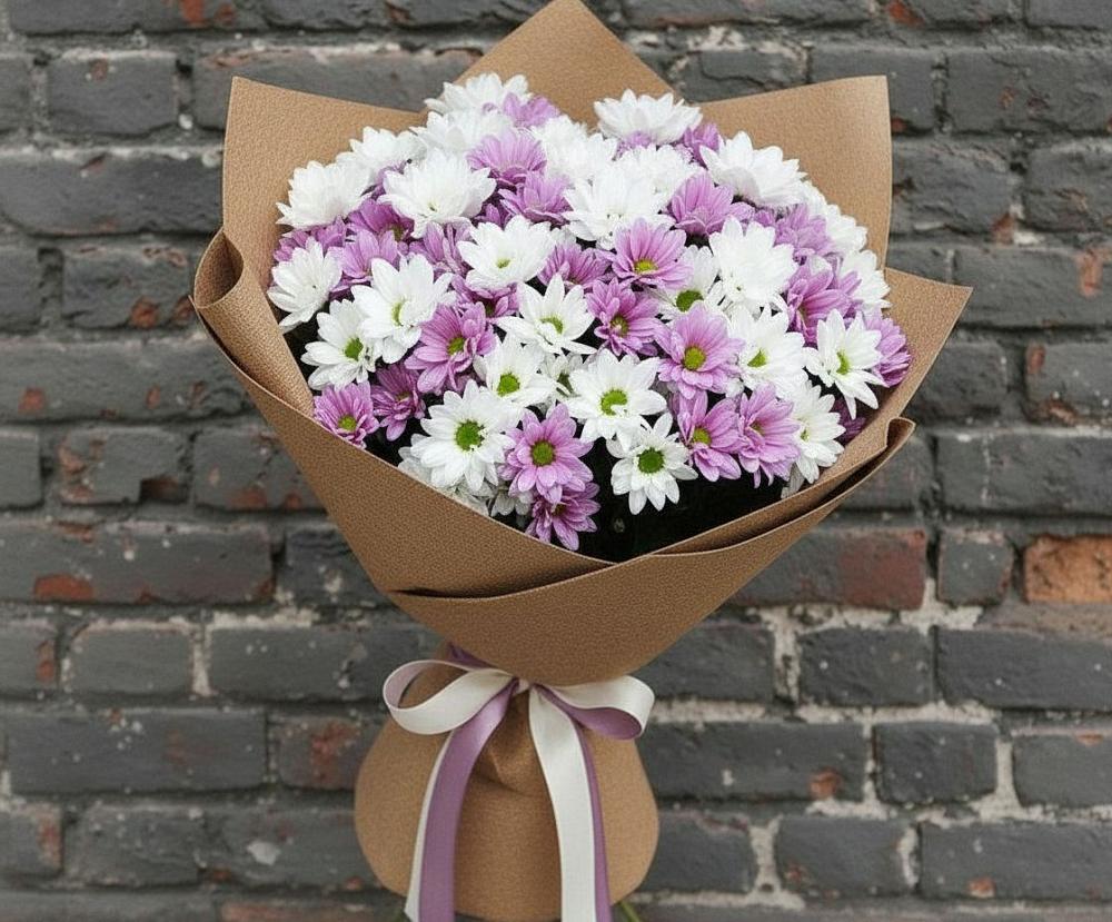 Букет цветов из: Хризантемы в Терском
