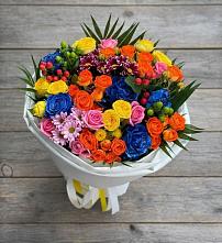 Букет цветов из:  Розы и Хризантемы в Терском