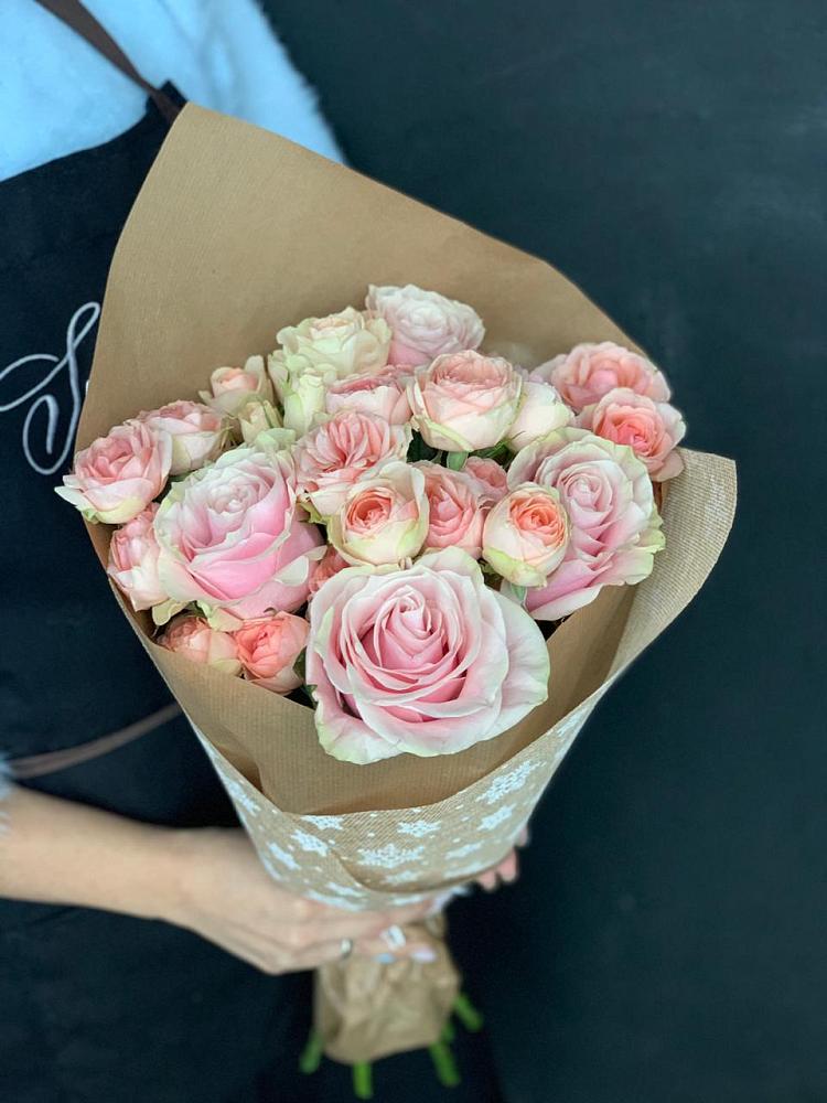 Букет цветов из: Хризантемы и Розы в Терском