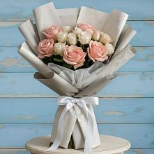 Букет цветов из:  Розы в Терском