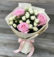 Букет цветов из:  Розы в Терском