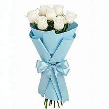 Букет 7 белых роз Проуд #REPLACE_PRED# Терском