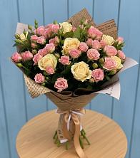 Букет цветов из:  Розы в Терском