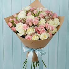 Букет цветов из:  Розы в Терском