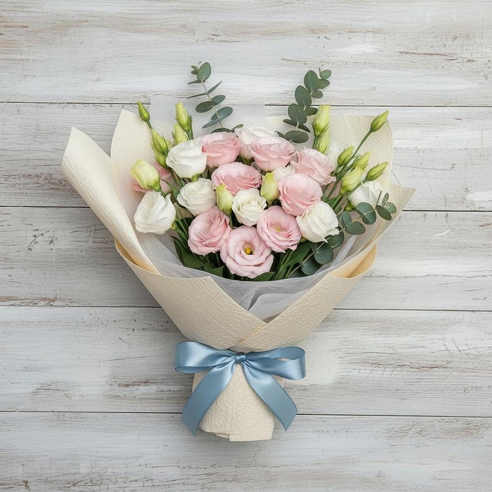 Букет цветов из: Лизиантусы в Терском